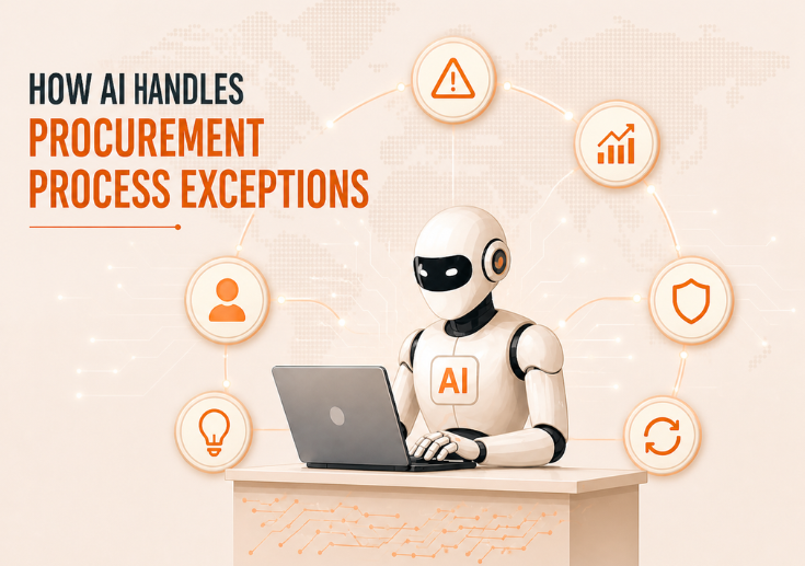 how AI handles procurement process exceptions